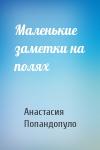 Анастасия Попандопуло - Маленькие заметки на полях