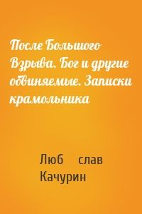 После Большого Взрыва. Бог и другие обвиняемые. Записки крамольника