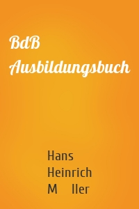 BdB Ausbildungsbuch