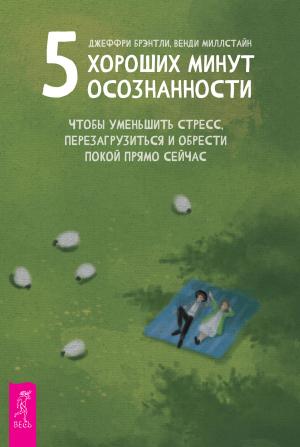 Обложка книги «5 хороших минут осознанности, чтобы уменьшить стресс, перезагрузиться и обрести покой прямо сейчас» — Джеффри Брэнтли, Венди Миллстайн