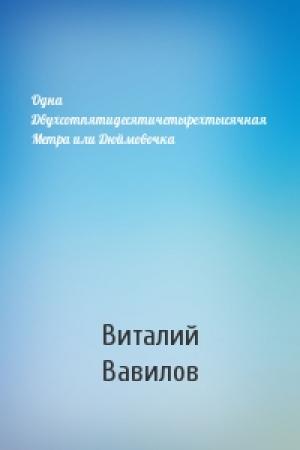 Обложка книги «Одна Двухсотпятидесятичетырехтысячная Метра или Дюймовочка» — Виталий Вавилов