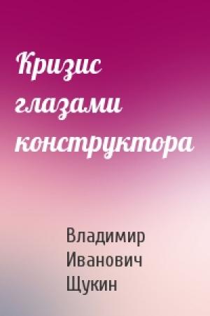 Обложка книги «Кризис глазами конструктора» — Владимир Щукин