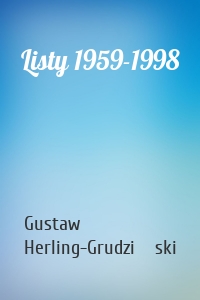 Listy 1959-1998