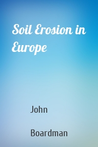 Soil Erosion in Europe