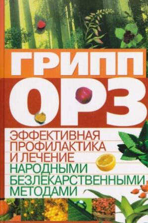 Обложка книги «Грипп, ОРЗ: эффективная профилактика и лечение народными безлекарственными методами» — Светлана Анатольевна Мирошниченко