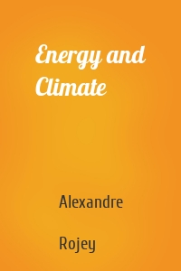 Energy and Climate