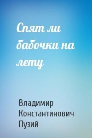 Обложка книги «Спят ли бабочки на лету» — Владимир Пузий