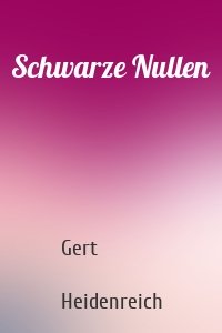 Schwarze Nullen