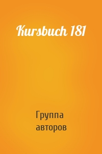 Kursbuch 181