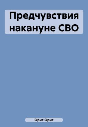 Обложка книги «Предчувствия накануне СВО» — Орис Орис