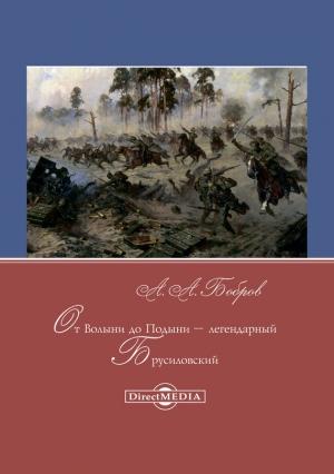 Обложка книги «От Волыни до Подыни – легендарный Брусиловский» — Александр Бобров