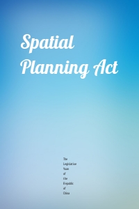 Spatial Planning Act