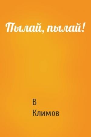 Обложка книги «Пылай, пылай!» — В Климов