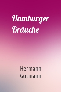 Hamburger Bräuche