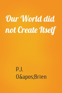 Our World did not Create Itself
