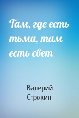 Обложка книги «Там, где есть тьма, там есть свет» — Валерий Строкин