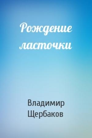 Обложка книги «Рождение ласточки» — Владимир Щербаков