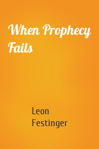 When Prophecy Fails