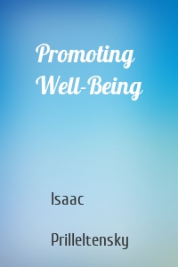 Promoting Well-Being