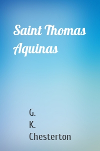 Saint Thomas Aquinas