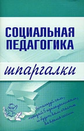 Обложка книги «Социальная педагогика» — Д. Альжев