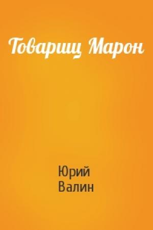 Обложка книги «Товарищ Марон» — Юрий Валин