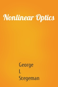 Nonlinear Optics