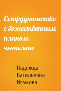 Сотрудничество с божественным планом. ченнелинг