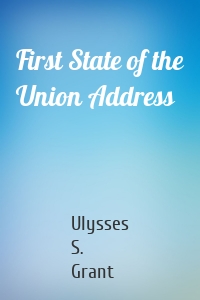 First State of the Union Address