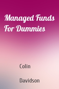 Managed Funds For Dummies