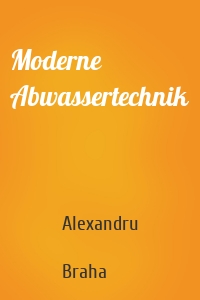 Moderne Abwassertechnik