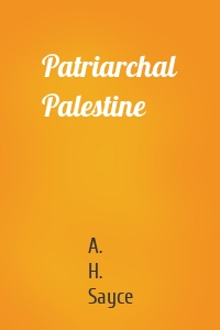 Patriarchal Palestine