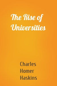 The Rise of Universities