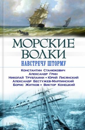 Обложка книги «Морские волки. Навстречу шторму» — Александр Грин, Николай Трублаини, Юрий Лисянский, Борис Житков, Виктор Конецкий, Константин Станюкович, Александр Бестужев-Марлинский, Антон Санченко