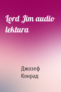 Lord Jim audio lektura