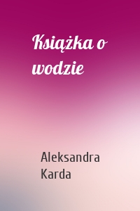 Książka o wodzie