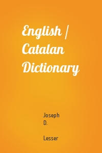 English / Catalan Dictionary