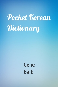 Pocket Korean Dictionary