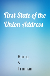 First State of the Union Address