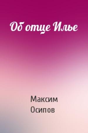 Обложка книги «Об отце Илье» — Максим Осипов