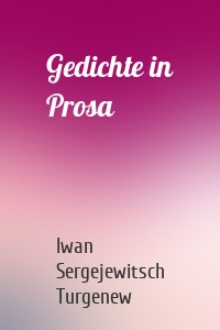 Gedichte in Prosa