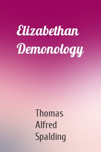 Elizabethan Demonology