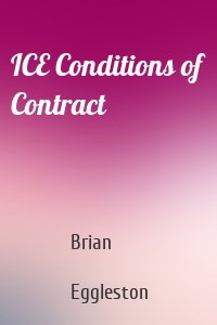 ICE Conditions of Contract