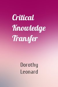 Critical Knowledge Transfer