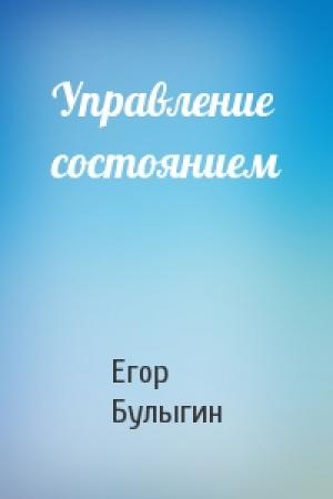 Обложка книги «Управление состоянием» — Егор Булыгин
